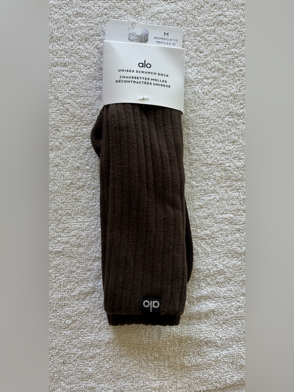 ALO Yoga Unisex Scrunch Sock - Espresso
